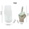 3D Middle Finger Silicone Mold for DIY Scented Candle or Plaster Ornament
