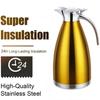 2 л Большая Двухслойная из Нержавеющей Стали Супер Изолированная Бутылка Домашний Термос Чайник Чай Кофе Кувшин для Воды Изоляционный Чайник