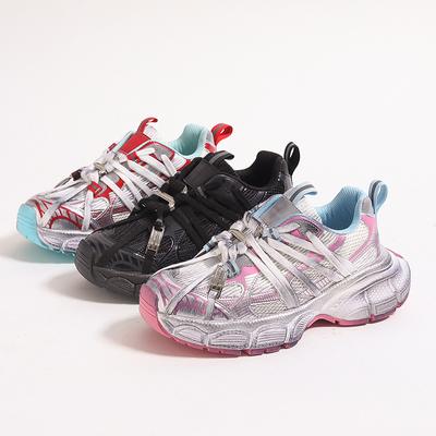 Папины кроссовки Ba ins супер огонь ремешки Человека-паука маленький летающий хвостик грязные старые ретро кроссовки платформа женская обувь