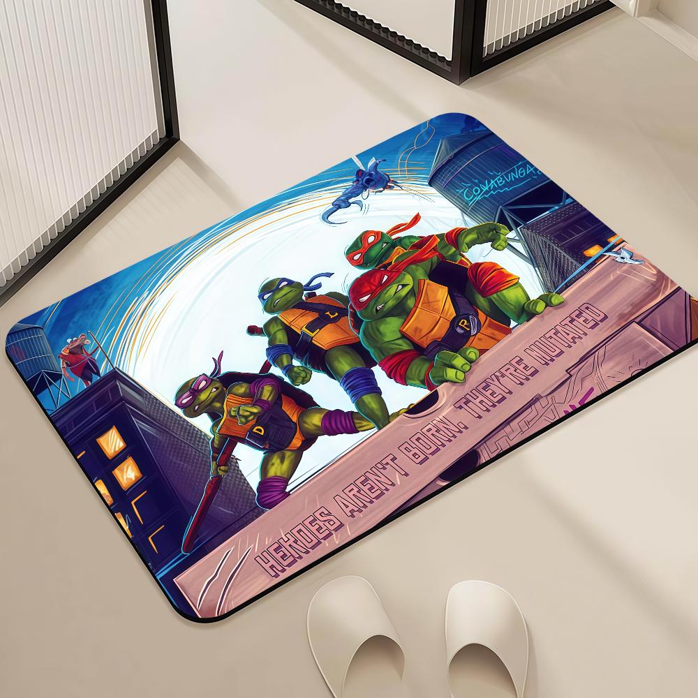 Mutant T-Teenage Door Superhero Mat Bedside Entrance Bath Floor Decoration Corridor Door Mat Carpet Living Room Balcony