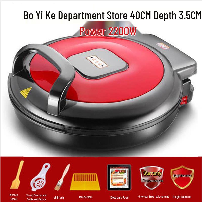 Большая электрическая сковорода 40 см: Двусторонняя антипригарная сковорода для блинов и оладий для домашнего или коммерческого использования