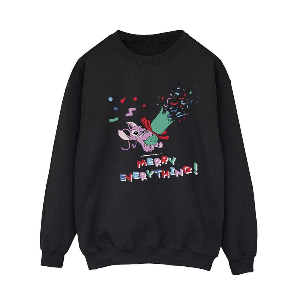 Disney Womens/Ladies Lilo And Stitch Angel Merry Everything Sweatshirt