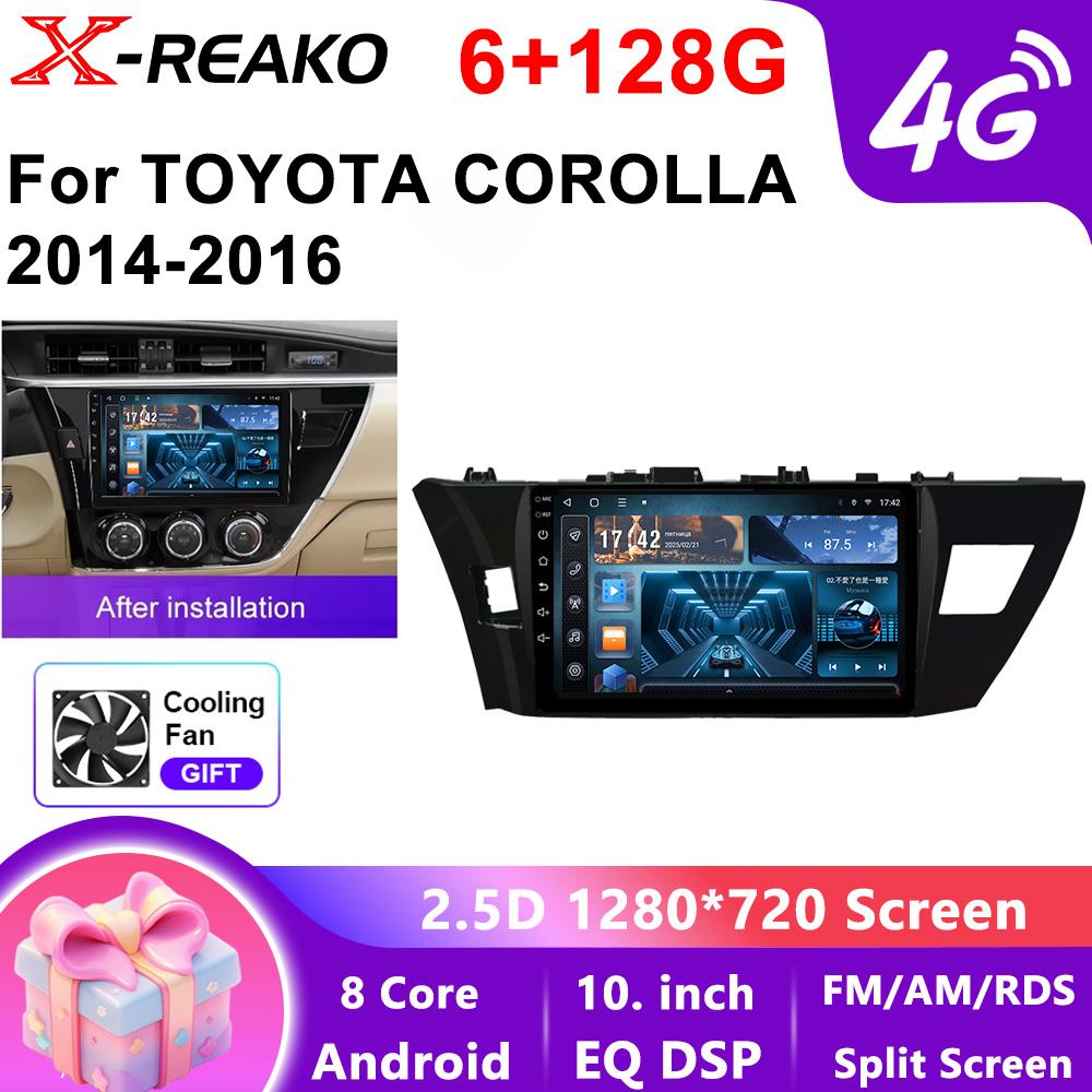 Для Toyota Corolla Ralink 2013 2014 2015 2016 Автомобильное радио Carplay 2Din Android Стерео Мультимедиа Видео Плеер Навигация GPS