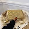 Трансграничные сумки, элитные и изысканные, новые женские сумки начала осени 2023 года, багеты с крокодиловым узором, диагональные сумки на одно плечо