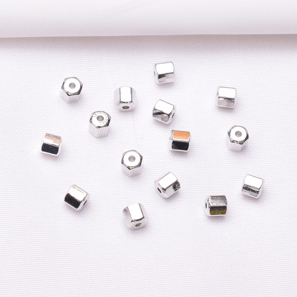 10 шт. 18-каратный золотой пакет, сохраняющий цвет, твердые цилиндрические бусины, разделители, бисер, браслет ручной работы, ожерелье, ювелирные изделия, аксессуары, свободные бусины