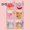 6Pcs/Set Kids DIY Doll Sewing Kit Handmade Non-woven Fabric Animal Plushie Stuffed Animal Craft Sewing Kit Beginner Toddlers Boys Girls Gift