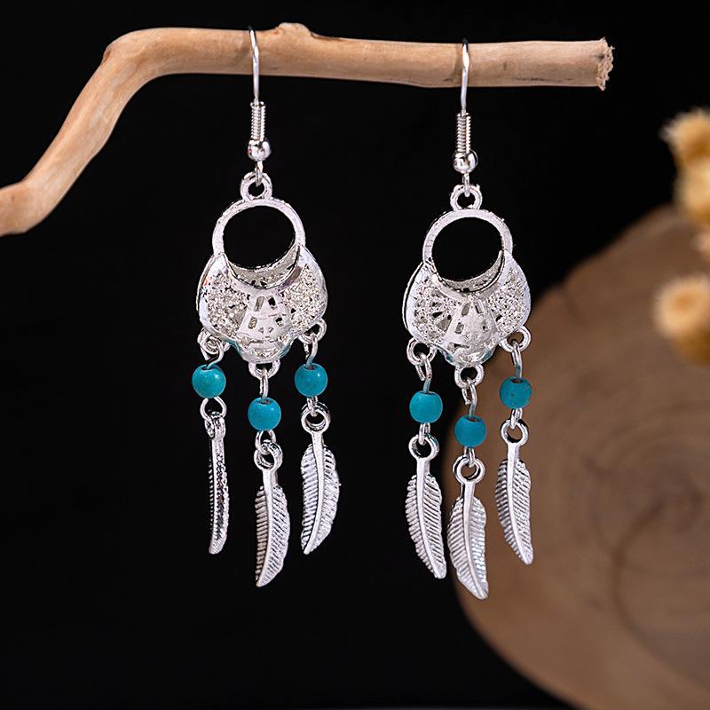 Bohemian Tassel Earrings Retro Ethnic Style Earrings Personalized Temperament Earrings