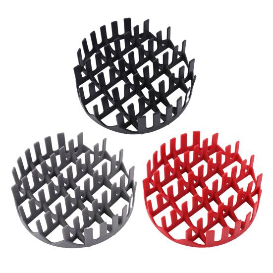 Silicone Air Fryer Liner with Hot Dog Divider Round Cooking Rack Reusable