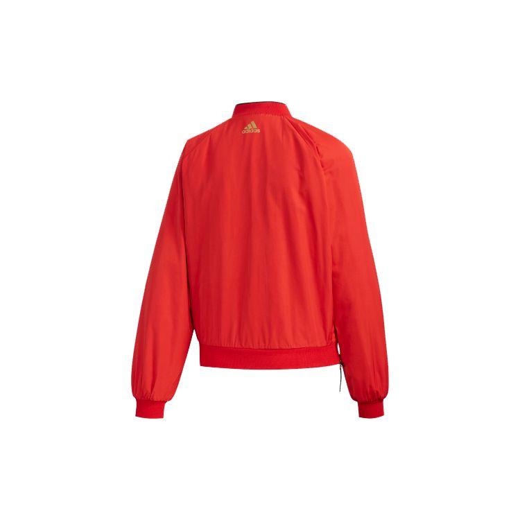 Adidas Тканая куртка CNY на подкладке из шерпа женская верхняя одежда красная FU6236