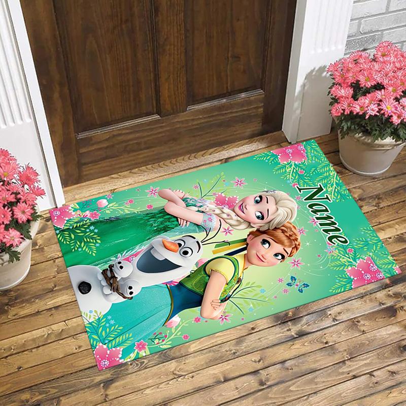 Personalized Name Fairy Tale Living Room Non-Slip Area Rug Soft Carpet for Bedroom Kids Playroom Sofa,Office Home Decor Doormat