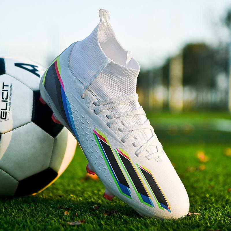 Обувь для иностранных торговцев Футбольные бутсы с высоким верхом Мужские и женские AG Короткие ногти TF Сломанные ногти Студенческие Молодежные Детские Взрослые Спортивные