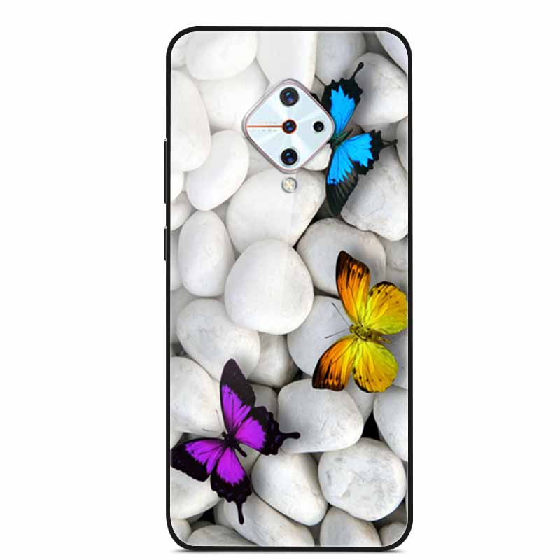 Tempered Glass Case For Vivo V17 Case Russia Glass Back Cover Soft Bumper For Vivo V17 Phone Cases V 17 Funda Y9s S1 Pro Coque