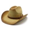 Straw Hat Men'S Sunshade Denim Big Brim Sunshade Seaside Vacation Cowboy Hat Top Hat Hat