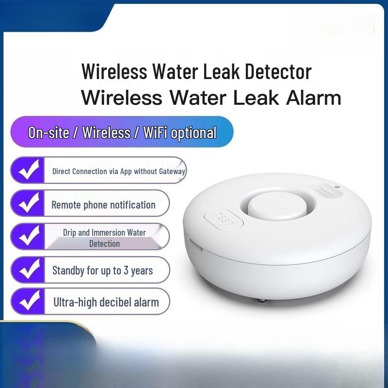 SMVP Smart Water Leak Sensor and Flood Alarm CN plug (adapter included)