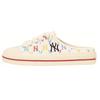New MLB Playball Mule Monogram Wear Resistant Low Top Canvas Shoes Unisex White 32SHSM111-50W