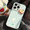 Красные Точки Яблоко 17 Чехол для Мобильного Телефона Iphone16promax Подходит для 12 Противоударный 14 Трехмерный 13 Маленький Свежий 15