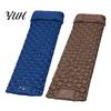 Foot Pump Inflatable Mattress Camping Sleeping Mat with Pillow & Built-in Pump, Ultralight Single Quick Inflate Pad Person Air Mattress, for