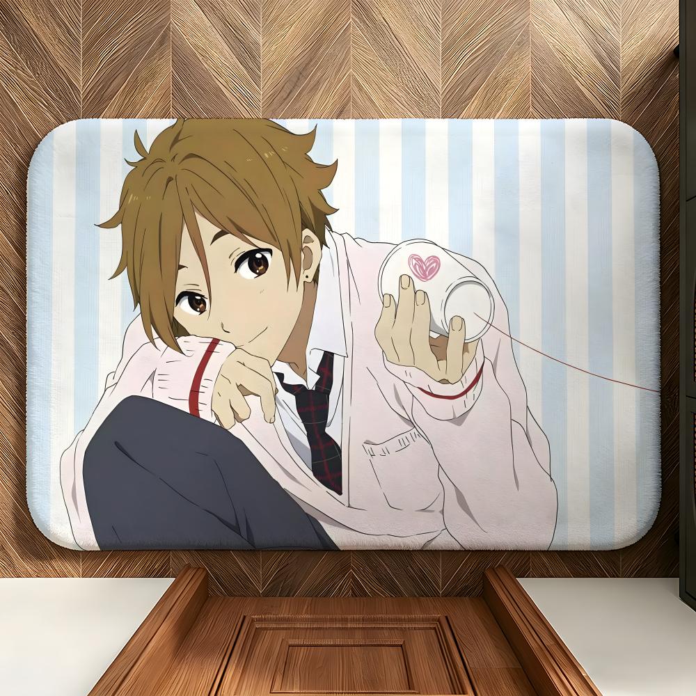 Anime T-Tamako Love S-Story Floor Mat Soft Flannel Floor Mat Suitable for Entryways, Living Rooms, Bedrooms, and Bathrooms