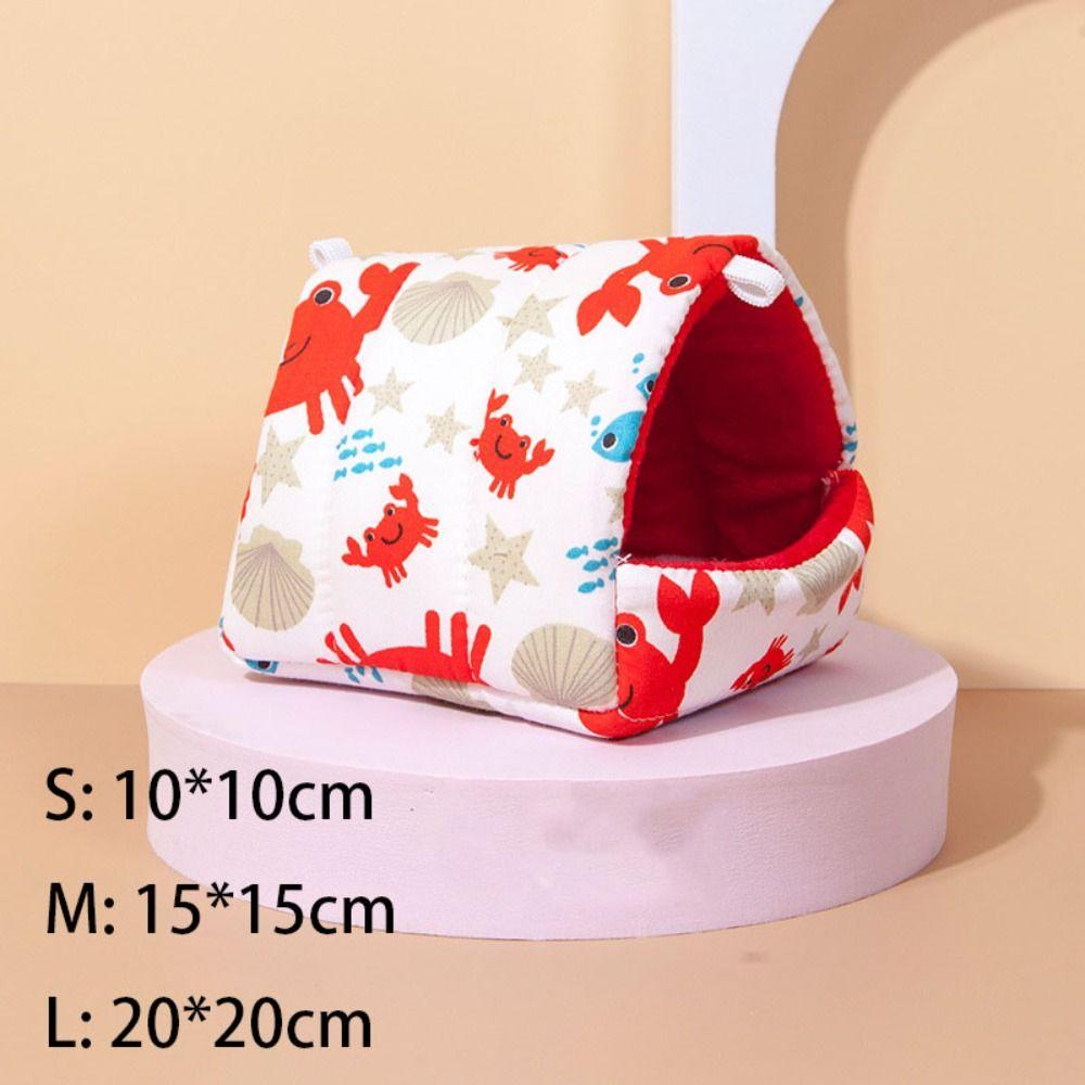 Кролик Белка Хижина Маленькое Животное Спальное Место Теплое Гнездо Морской Свинки Креативный Мини Клетка Коврик Зима