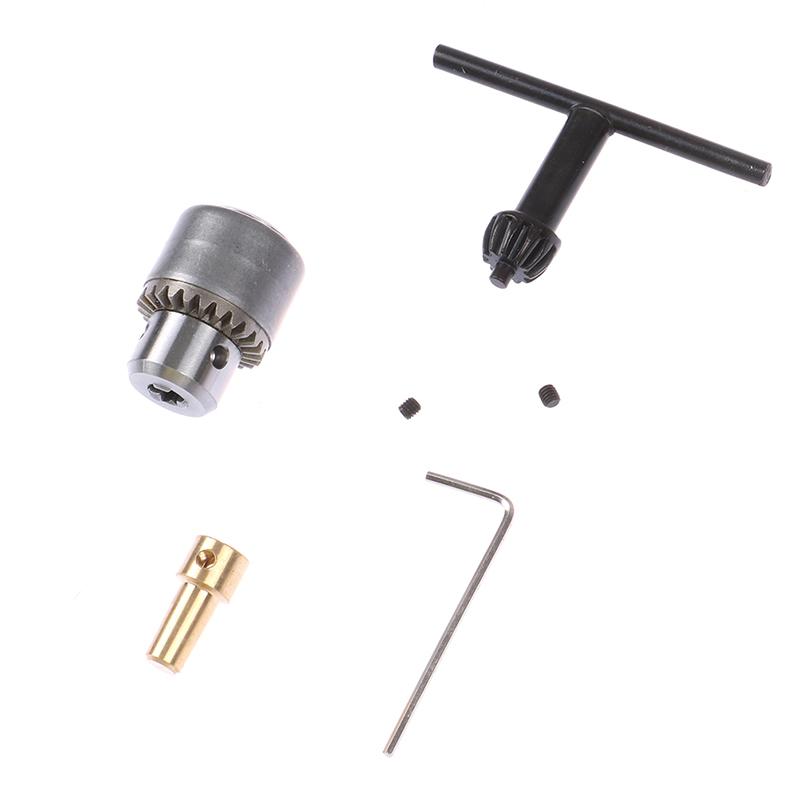 1 комплект мини-сверлильного патрона Micro 0,3-4 мм с конусным креплением сверлильный патрон и гаечный ключ