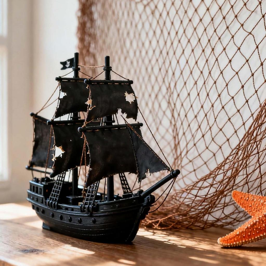 2pcs 200x100cm/80x40in Ocean Theme Party Fishing Net Decor, Cotton Natural Decorative Fishnet Nautical Wall Decoration Fish Netting Hangings for