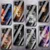 Lion Cartoon Tempered Glass Phone Case For iPhone Samsung Galaxy OnePlus Oppo Xiaomi Redmi Note S A 7 8 9 10 11 12 13 14 20 21 22 53 Pro Max Ultra