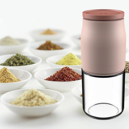 Мельница для перца с регулируемой толщиной, бытовая ручная стеклянная шлифовальная бутылка для черного перца, шлифовальная бутылка для морской соли с кунжутом