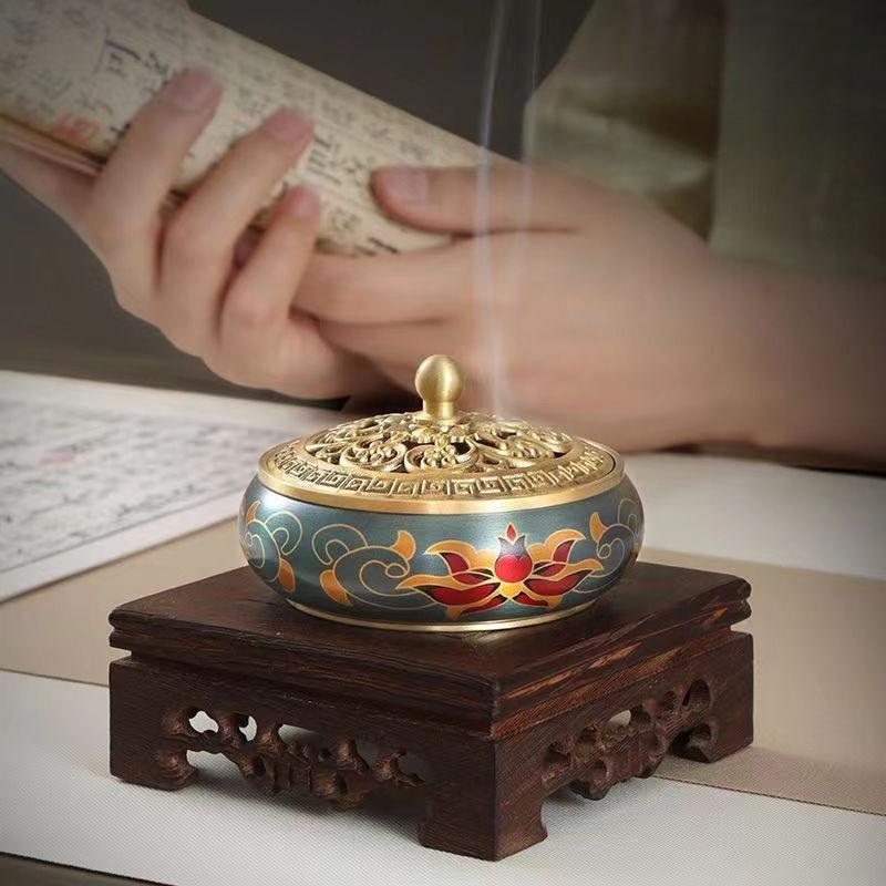 Incense burner incense seal stove plate incense burner sandalwood incense seal tool agarwood incense burner sandalwood burner
