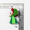 New Cute Headscarf Girl Acrylic Brooches for Women Cartoon Lady Figure Badge Pins Office Jewelry Clothes Bag Accessories Gift