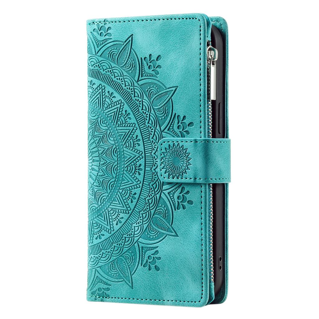 Style 006 For Samsung Galaxy A06 4G Wallet Case PU Leather Phone Cover Mandala Flower Pattern