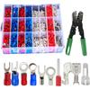 Crimp Terminal Wire Connection Terminal Crimping Round Terminals S.fields.inc 1000-Piece Set, Connector, Kit, Pliers, Y-Shaped Terminals, Terminals,