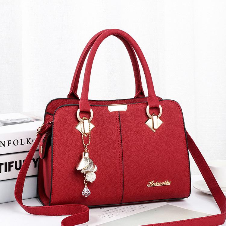 WTEMPO Женские однотонные простые сумки для мам, универсальные женские сумки на молнии большой емкости, сумки через плечо из искусственной кожи PU