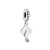 Sparking Butterfly Heart Clip Charm Beads Dangle Silver Bracelet Necklace For Diy Jewelry Women Gift