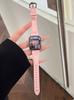 Cute KT cat leather strap for applewatch10/S11 Apple Watch iwatch9876SE women