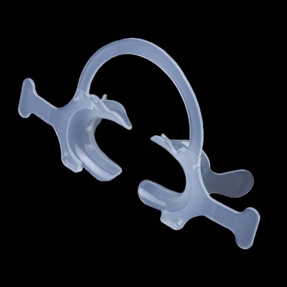 Orthodontic Cheek Lip Retractor with Handle Transparent C Type Mouth Opener   Dental Tool