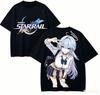Honkai Star Rail Anime Lover Tshirt Harajuku Cotton New Model High Street Unisex and Unisex Short Sleeves High Quality T Shirt