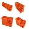 Multifunctional Tool Organizer Box 20-100 Hole Capacity Plastic Storage Case for Bits Nails Nuts Workshop
