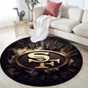 San Francisco 49ers2,Round Area Rug,Carpet Rug for Living Room Bedroom Sofa Playroom Decor,Non-slip Floor Mat