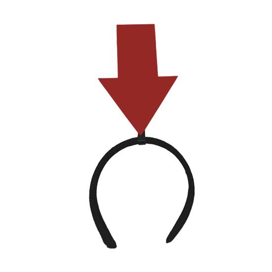 Женщины Девушки Головная повязка Смешные Стрелки Декор Эластичный Обруч Для Волос Аксессуар Для Волос Свадьбы Вечеринки Повседневная Одежда