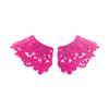 Yousheng 1 Pair Embroidered Collar Women Lace Neckline Hollow Lace Fabric Trim Applique for DIY Sewing Halloween Cosplay