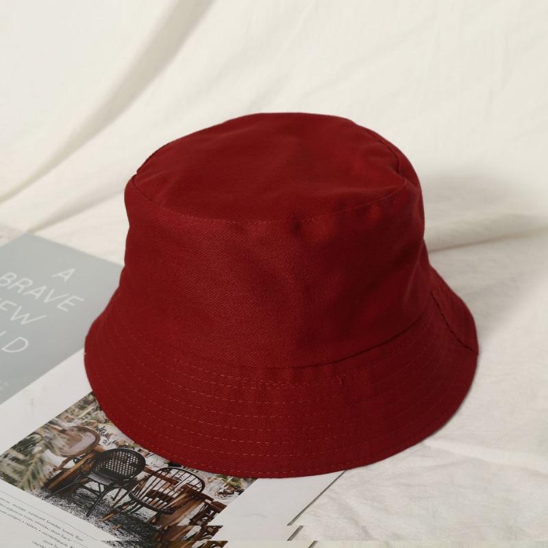 Bucket Hat Advertising Hat Summer Double-sided Basin Hat Embroidery Sunshade Sun Protection Hat Travel Hat Men