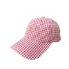 Autumn checked baseball cap women's gold star embroidered letter soft top cap casual face hat