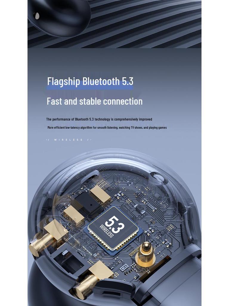 Беспроводные наушники M38 Bluetooth с костной проводимостью - Шумоподавление, Сверхдолгий срок службы батареи, Беспроводные, с зажимом на ухо, Идеально для спорта.