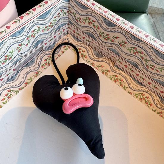 Yousheng Large Mouth Cartoon Doll Keychain with Lanyard Bag Hanging Decoration Smiling Doll Charm Key Holder Bag Accessory