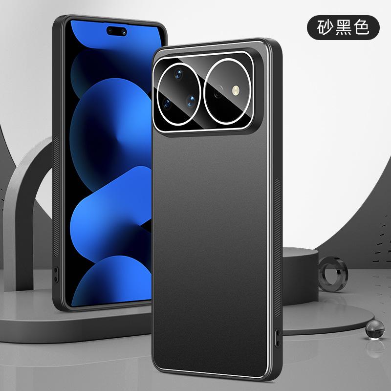 Подходит для чехла для мобильного телефона Huawei Nova16 Nova16Pro с пленкой для объектива, металлическая матовая задняя панель Nova16, защита от падения