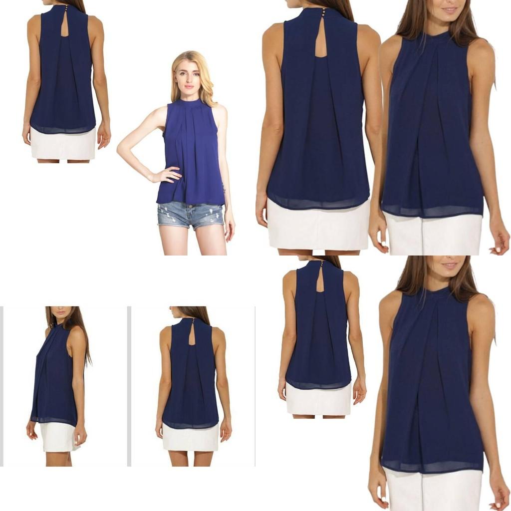 Elegant Summer Chiffon Blouse For Women In 15 Gorgeous Colors And 6 Sizes
