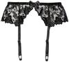 Garter Stocking Rose Pattern Made In 535027 La Pomme Black [La Pomme] Women's Belt, Stopper, Lace, Cosplay, Japan, Brand,