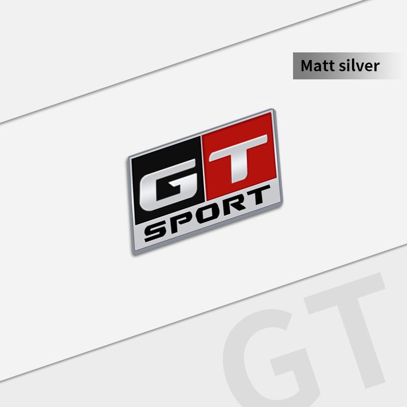 Auto Metal GT SPORT Grille Logo Car Styling 3D Badge Decals Trunk Sticker For Seat Cupra Abarth Mazda Jeep Ford Toyota Honda ALQ1
