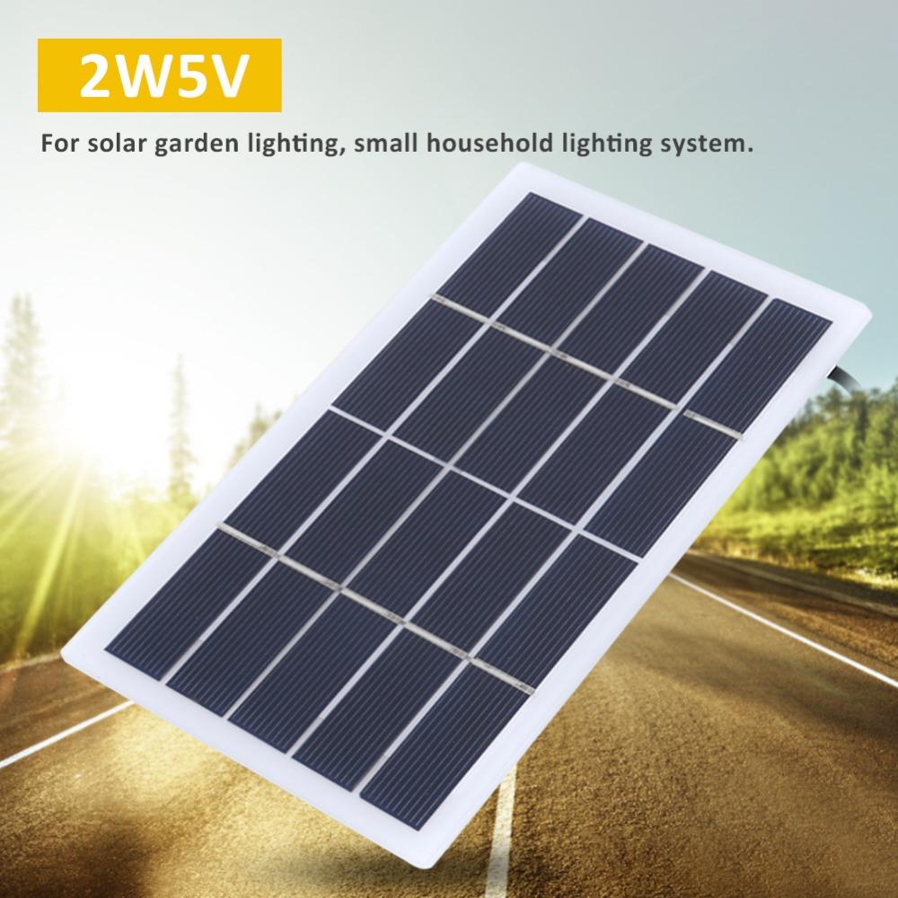 Polycrystalline Silicon Solar Power Panel Portable Solar Panel Kit  Outdoor Garden Lamp