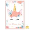 [A1547] - Детский холст "Единорог Мой Единорог" розовый (Сладкие сны) - 30x20см